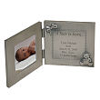 New Baby "A Star is Born" Personalized Baby Silver Photo Frame G11948